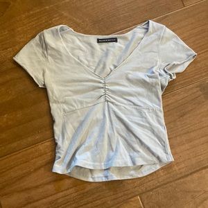 Blue cropped tee